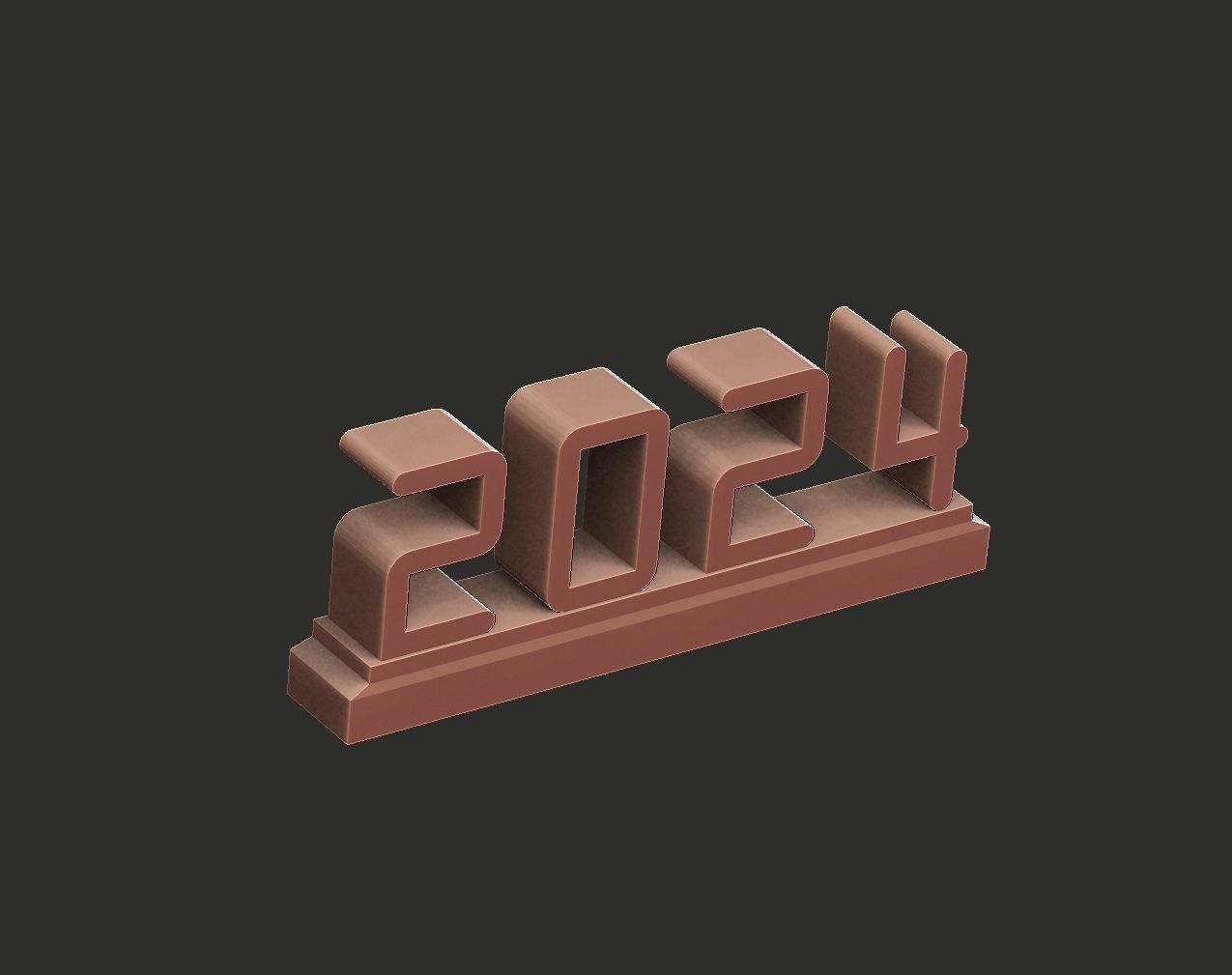 2024 new year 3D print model_8