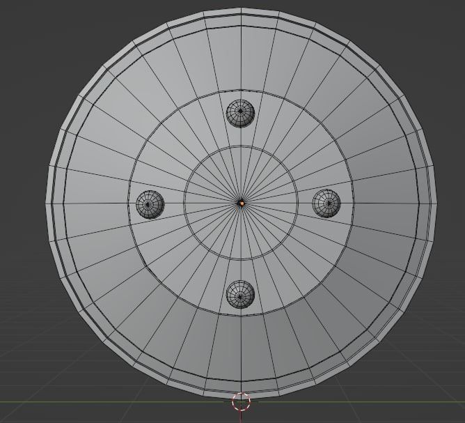 Low poly Arabic shield in 3D model Low-poly 3D model_5