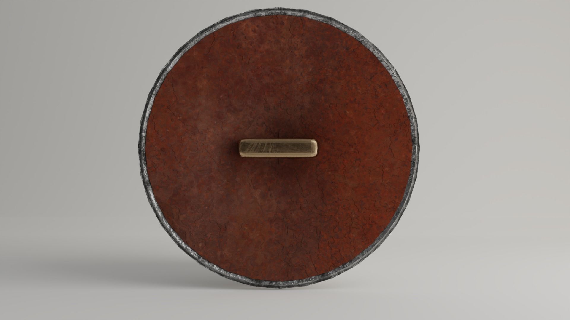 Low poly Arabic shield in 3D model Low-poly 3D model_3