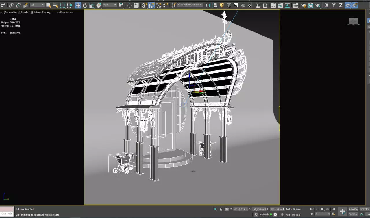New Visor Low-poly 3D model_0