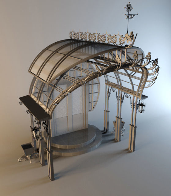 New Visor Low-poly 3D model_1