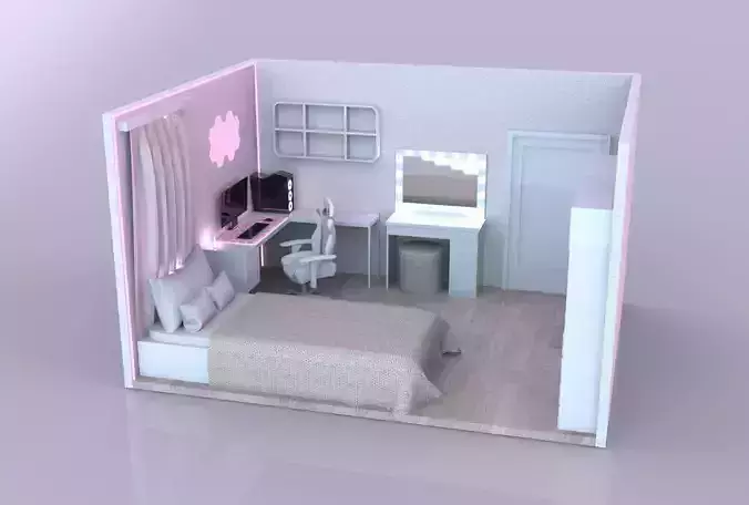 A Girly Bedroom 