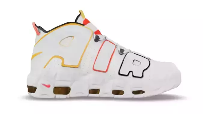 Nike Air More Uptempo Low-poly 3D model