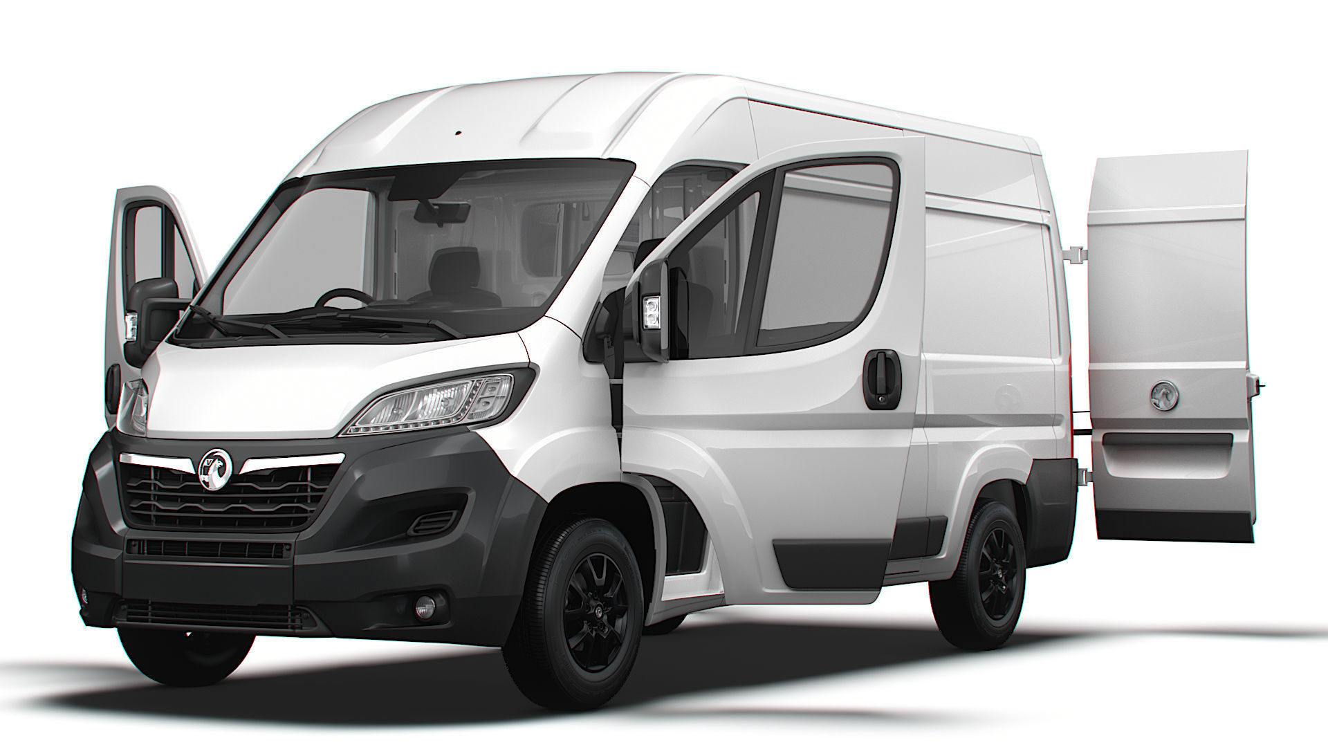 Vauxhall Movano Van L2H2 HQ Interior 2023 3D model_8