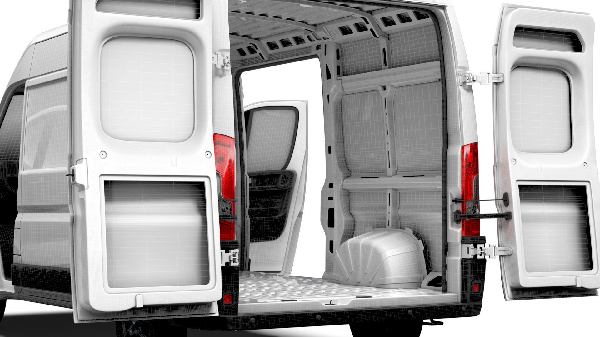 Vauxhall Movano Van L2H2 HQ Interior 2023 3D model_16