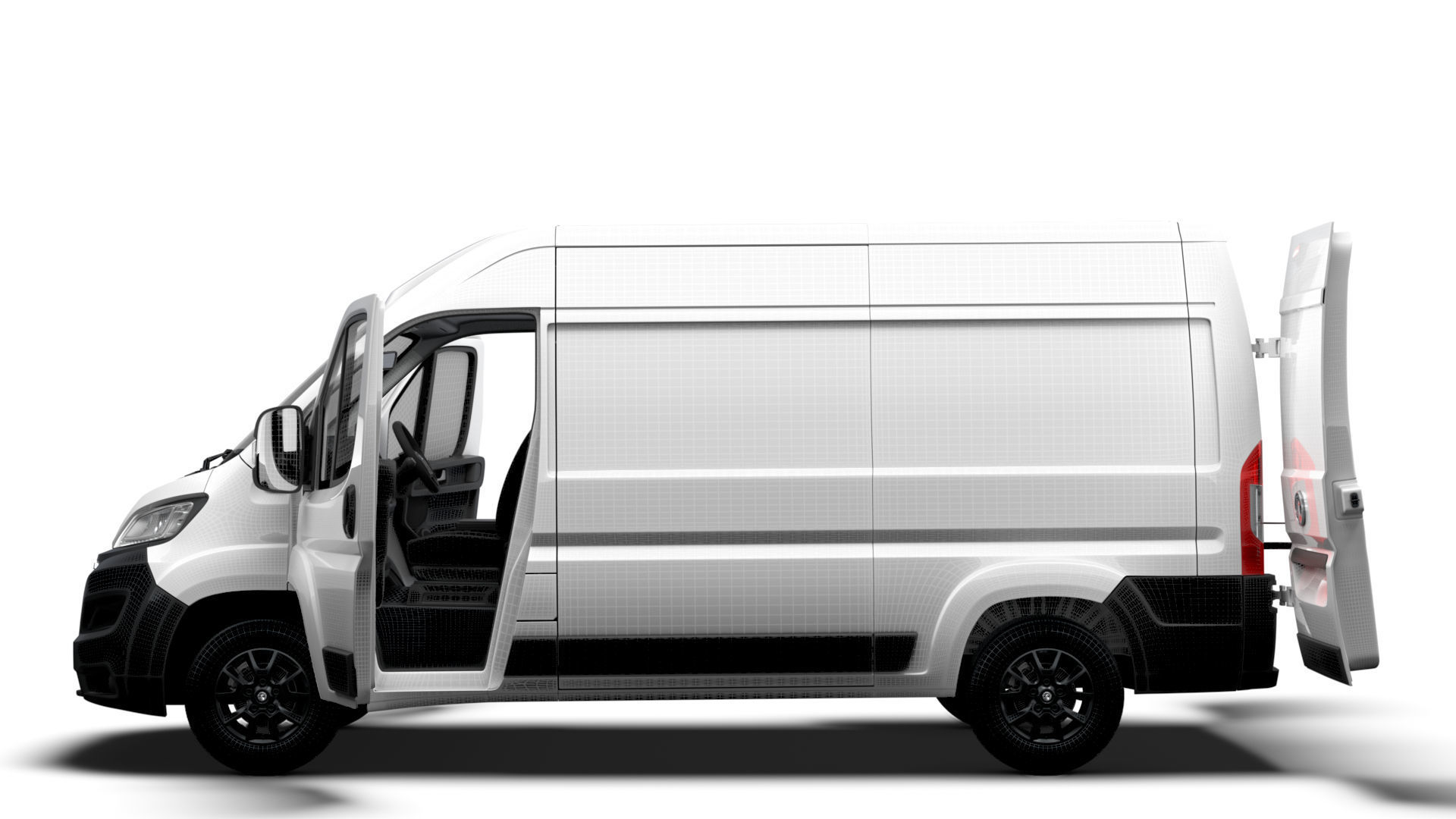 Vauxhall Movano Van L2H2 HQ Interior 2023 3D model_18