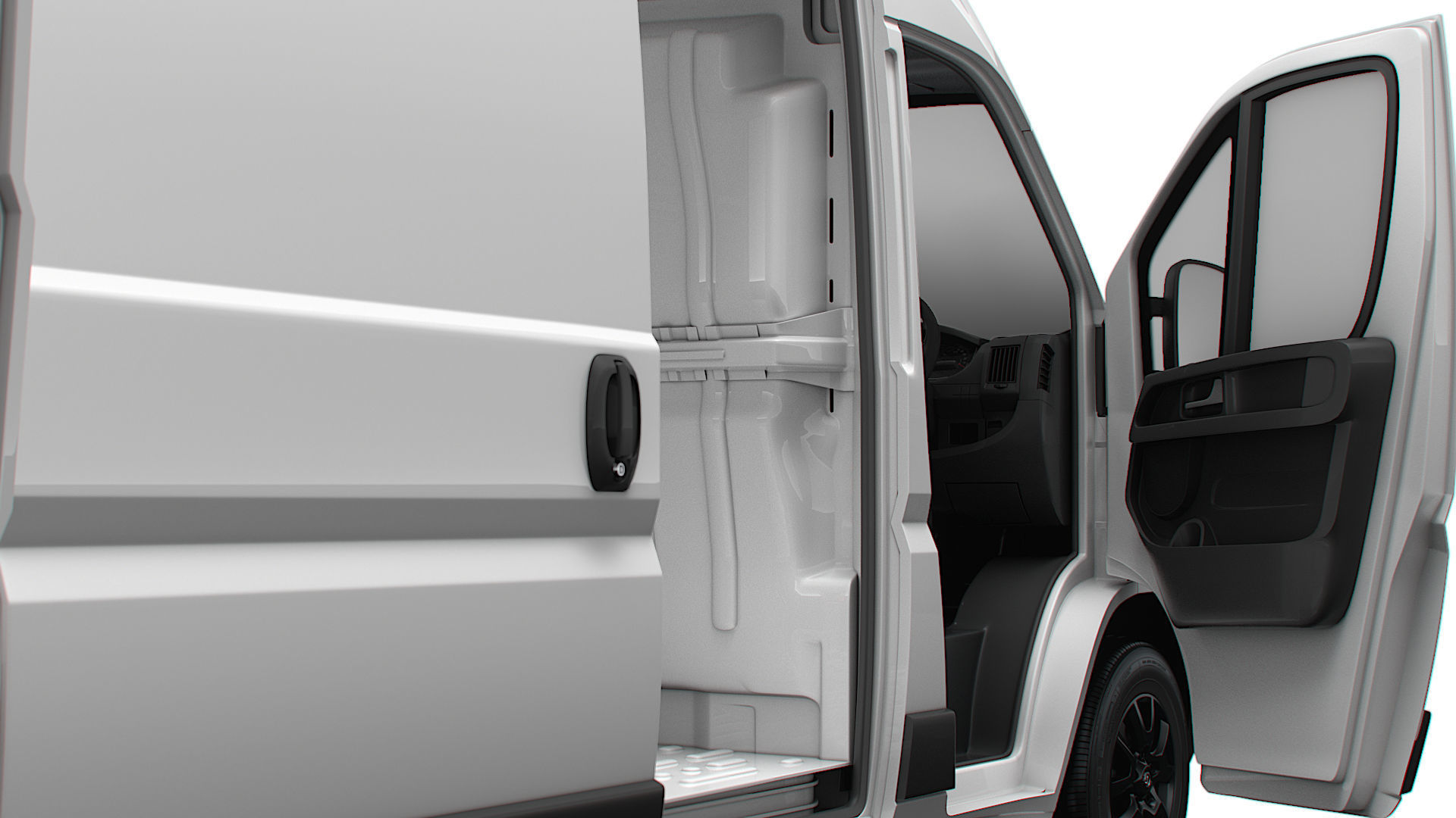 Vauxhall Movano Van L2H2 HQ Interior 2023 3D model_11