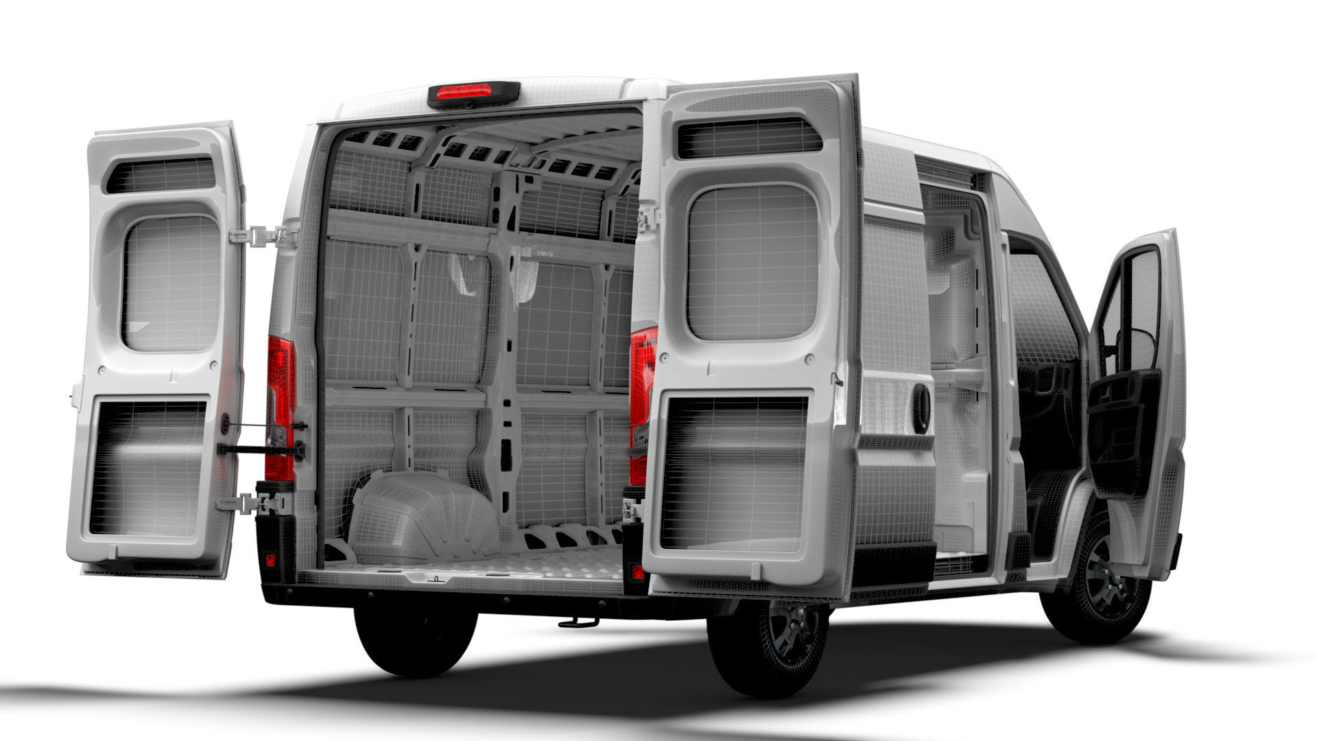 RAM Promaster Van L2H2 HQ Interior 2023 3D model_19