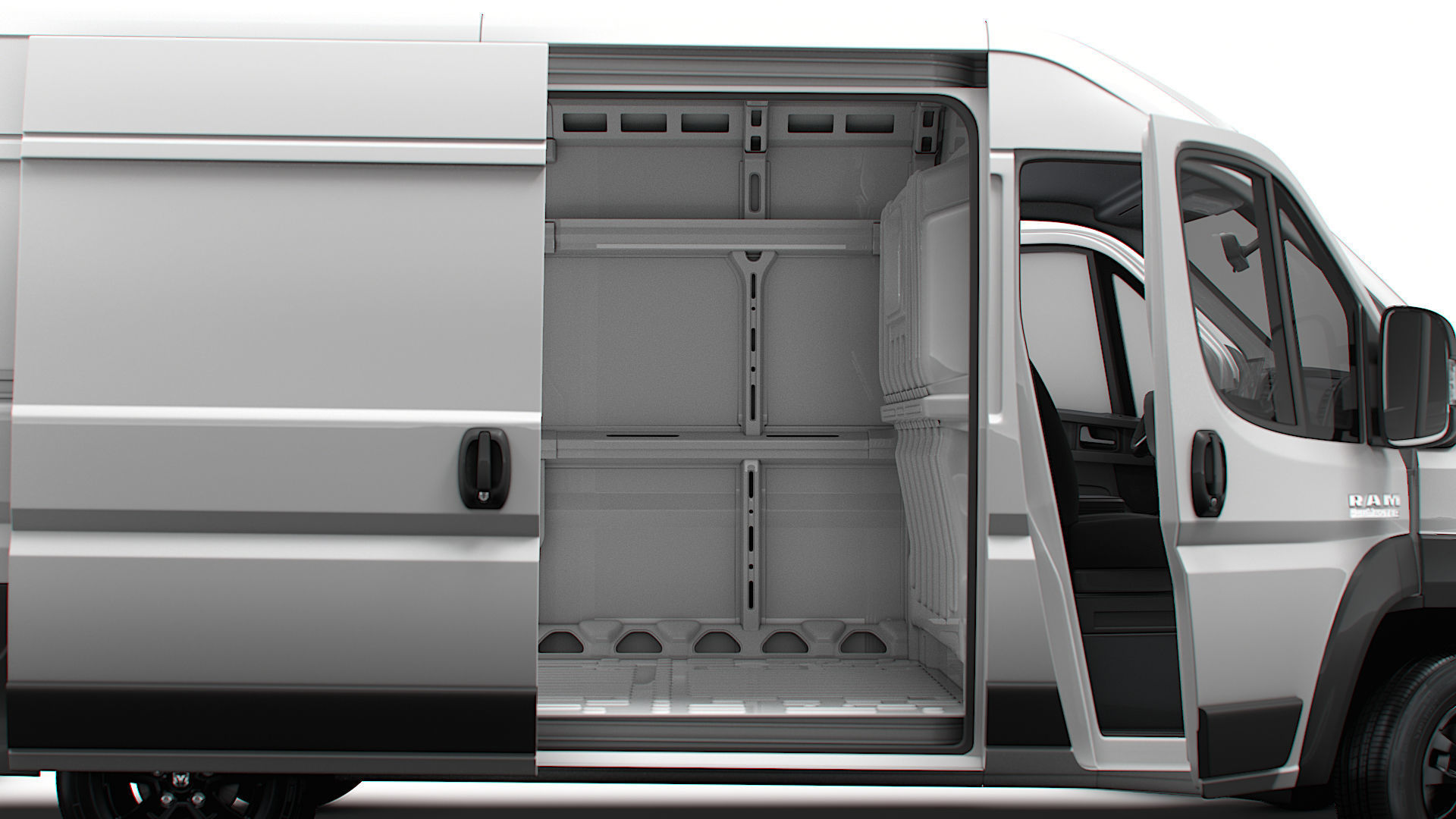 RAM Promaster Van L2H2 HQ Interior 2023 3D model_1