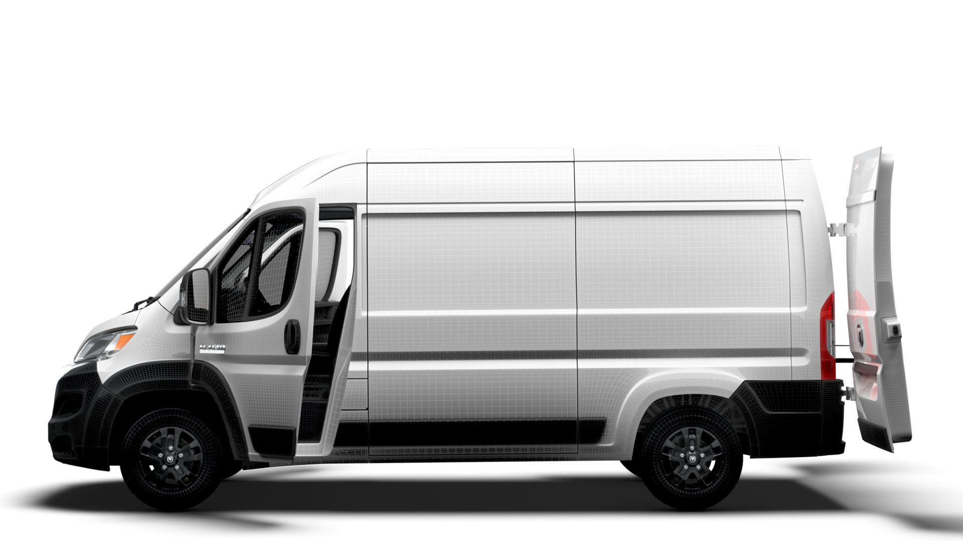 RAM Promaster Van L2H2 HQ Interior 2023 3D model_18