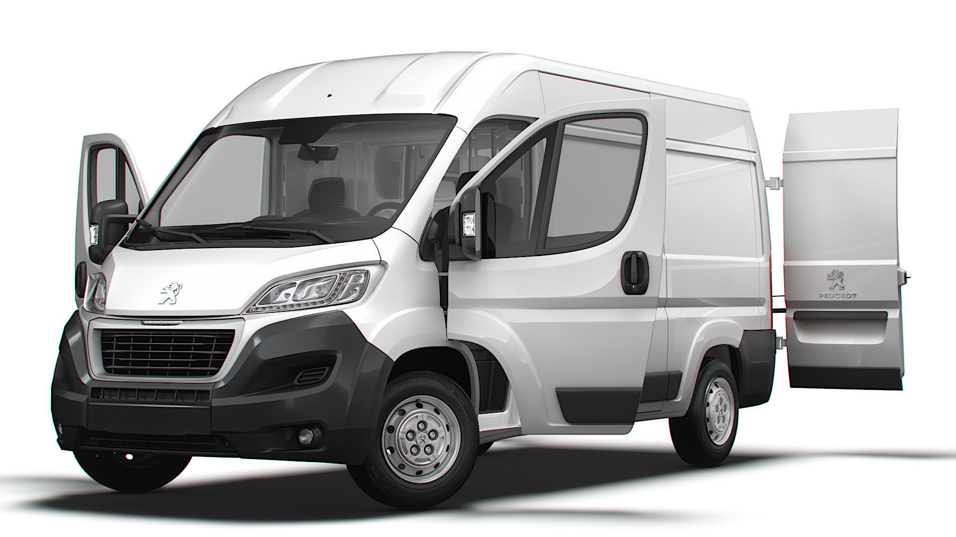 Peugeot Boxer Van L2H2 HQ Interior 2023 3D model_8