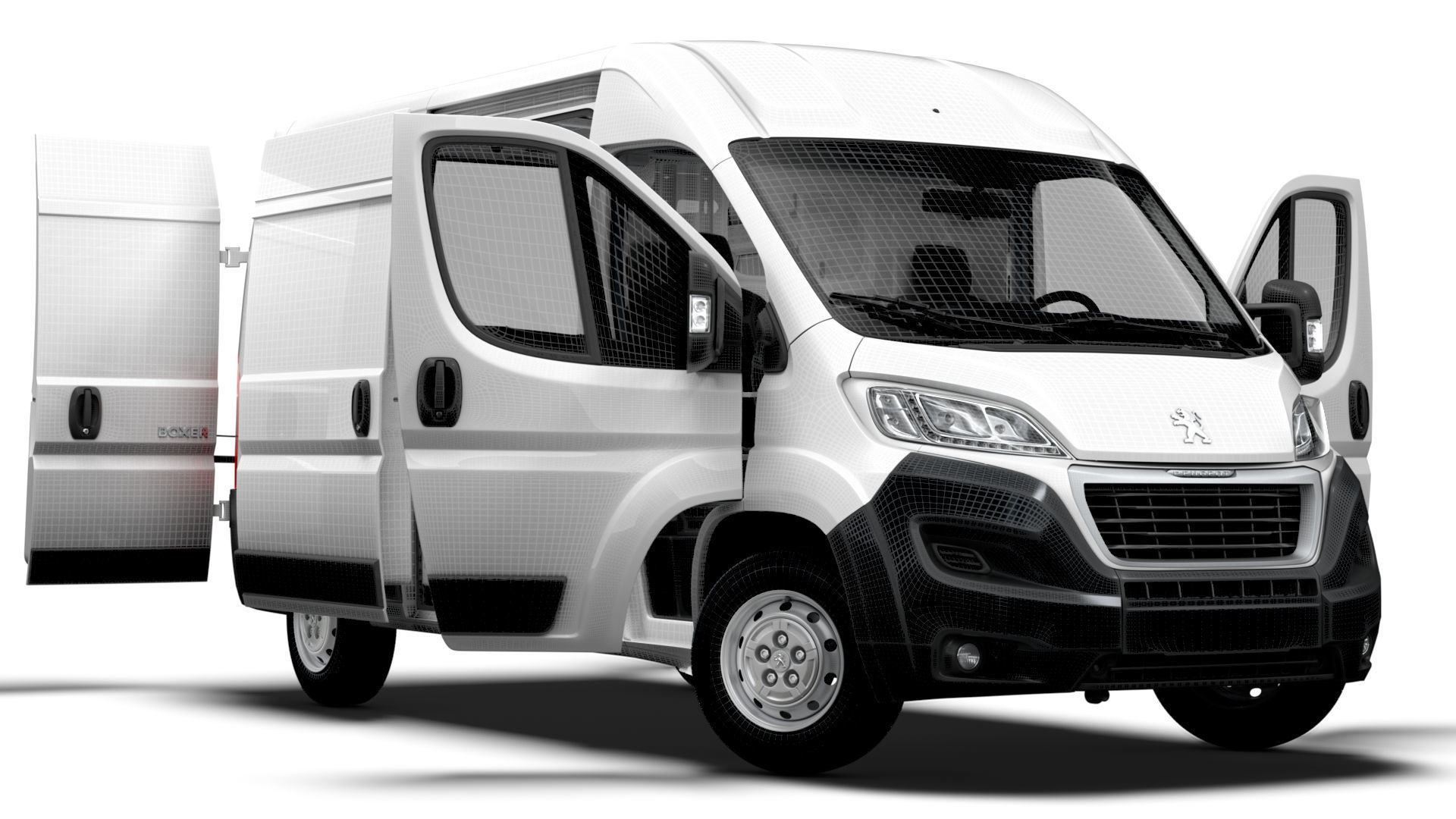 Peugeot Boxer Van L2H2 HQ Interior 2023 3D model_14