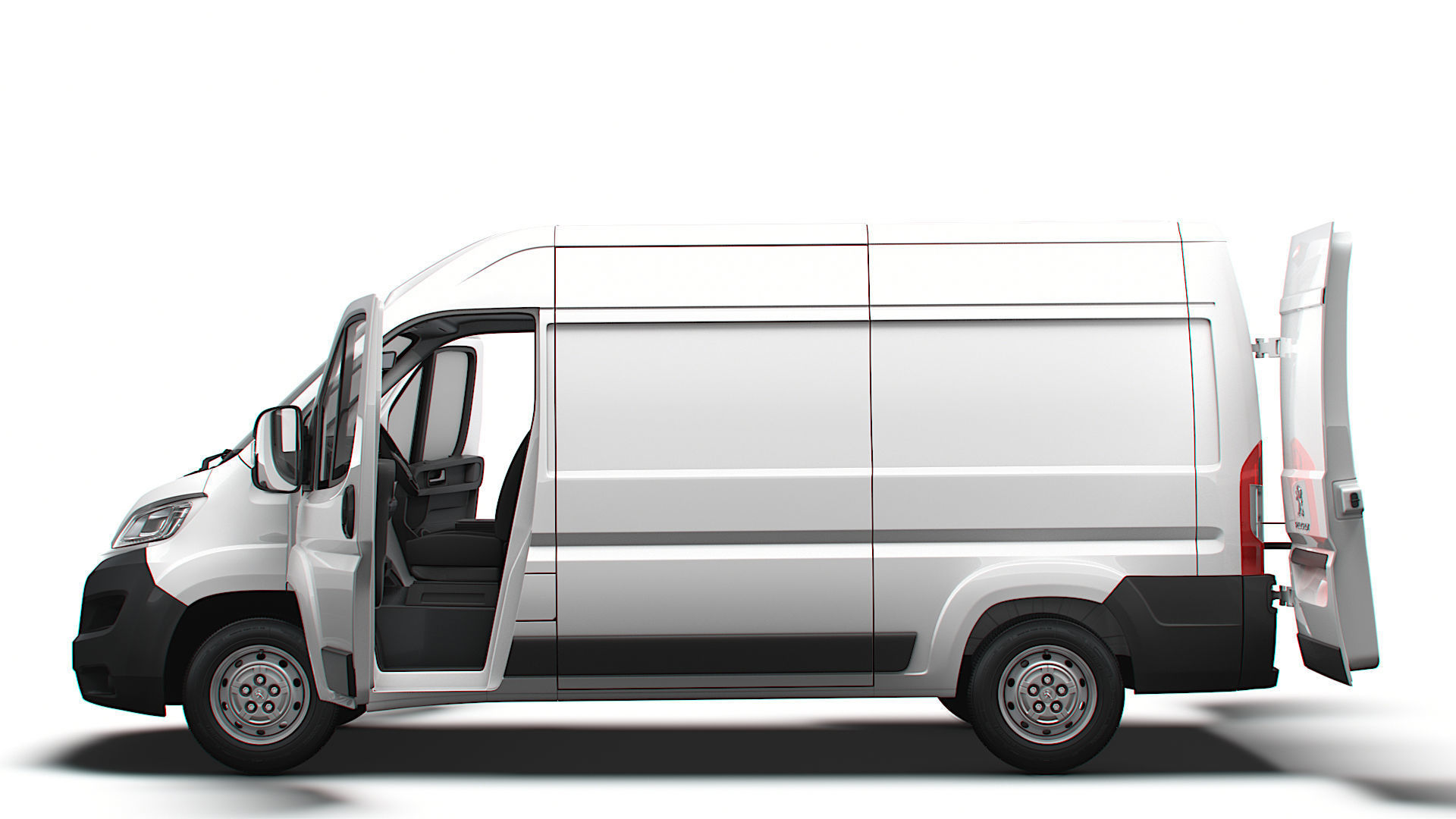 Peugeot Boxer Van L2H2 HQ Interior 2023 3D model_4