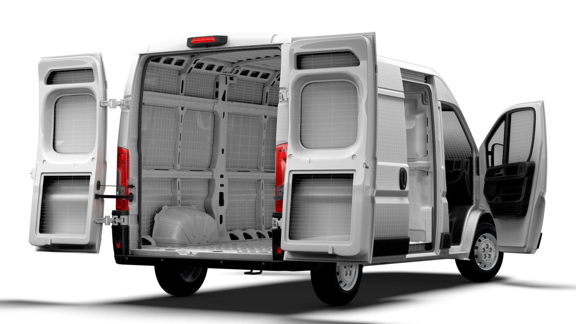 Peugeot Boxer Van L2H2 HQ Interior 2023 3D model_19