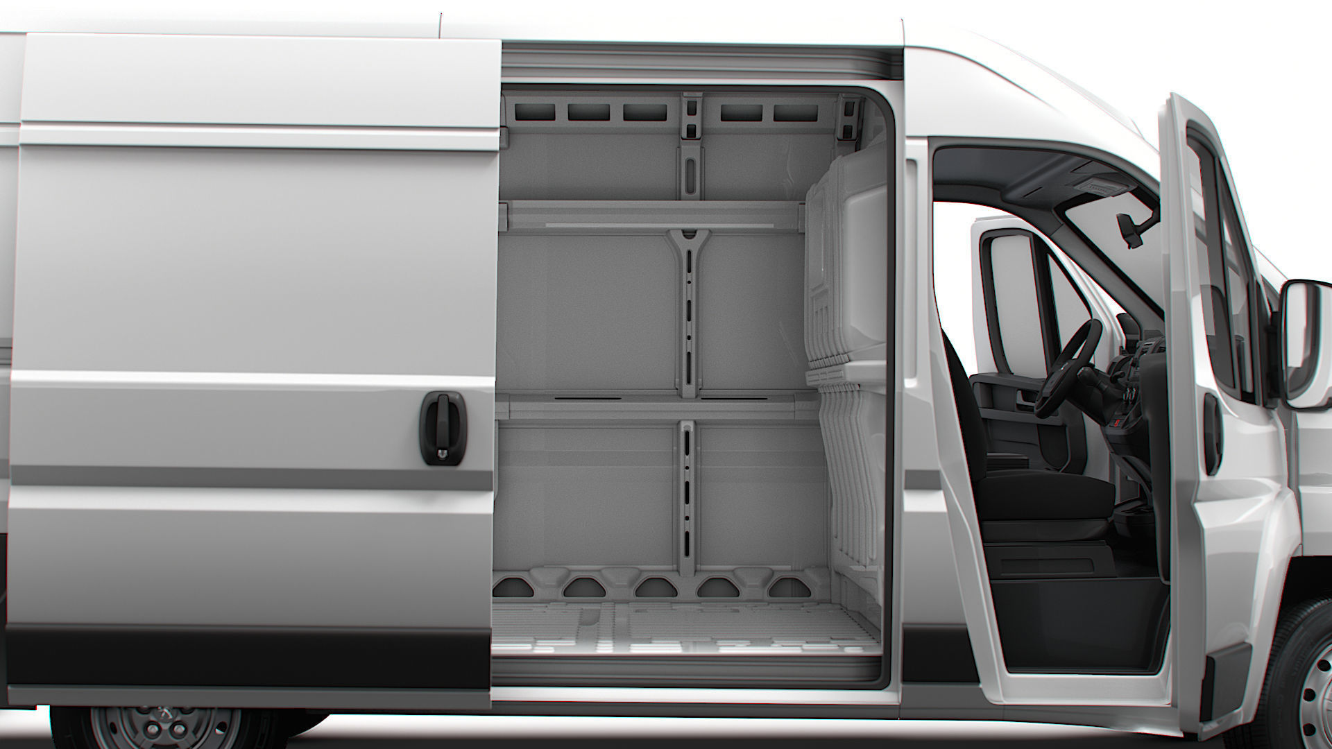 Peugeot Boxer Van L2H2 HQ Interior 2023 3D model_1