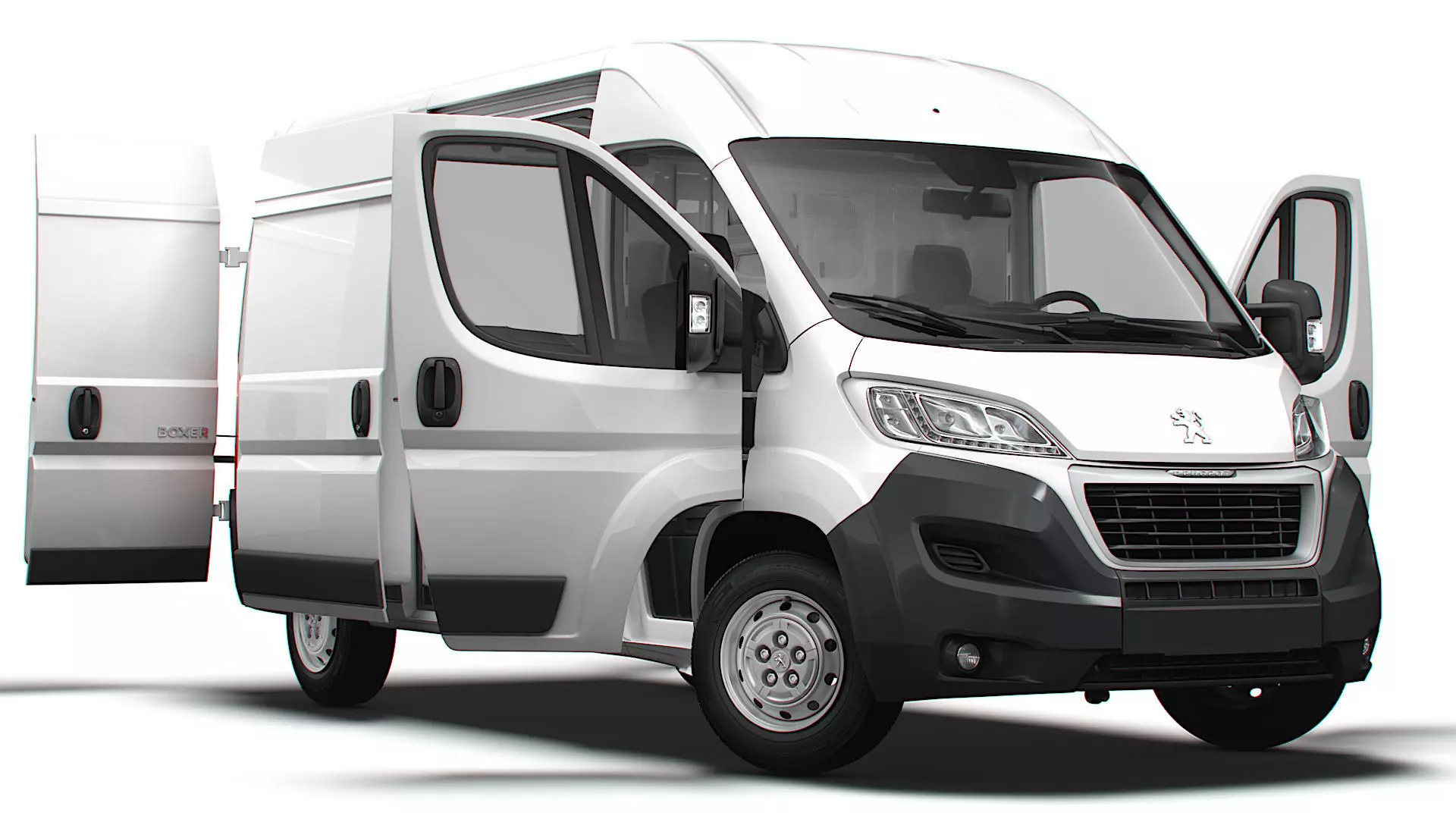Peugeot Boxer Van L2H2 HQ Interior 2023 3D model_0