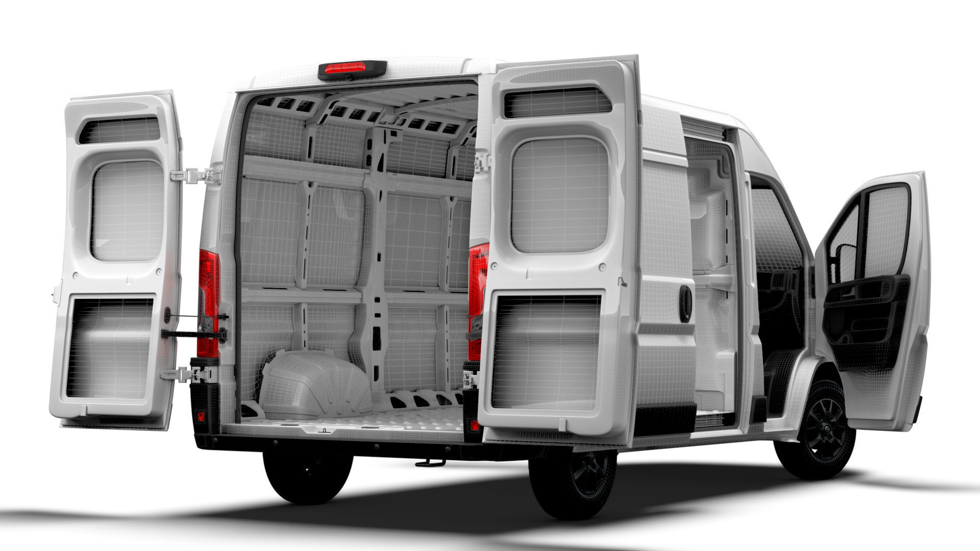 Opel Movano Van L2H2 HQ Interior 2023 3D model_19
