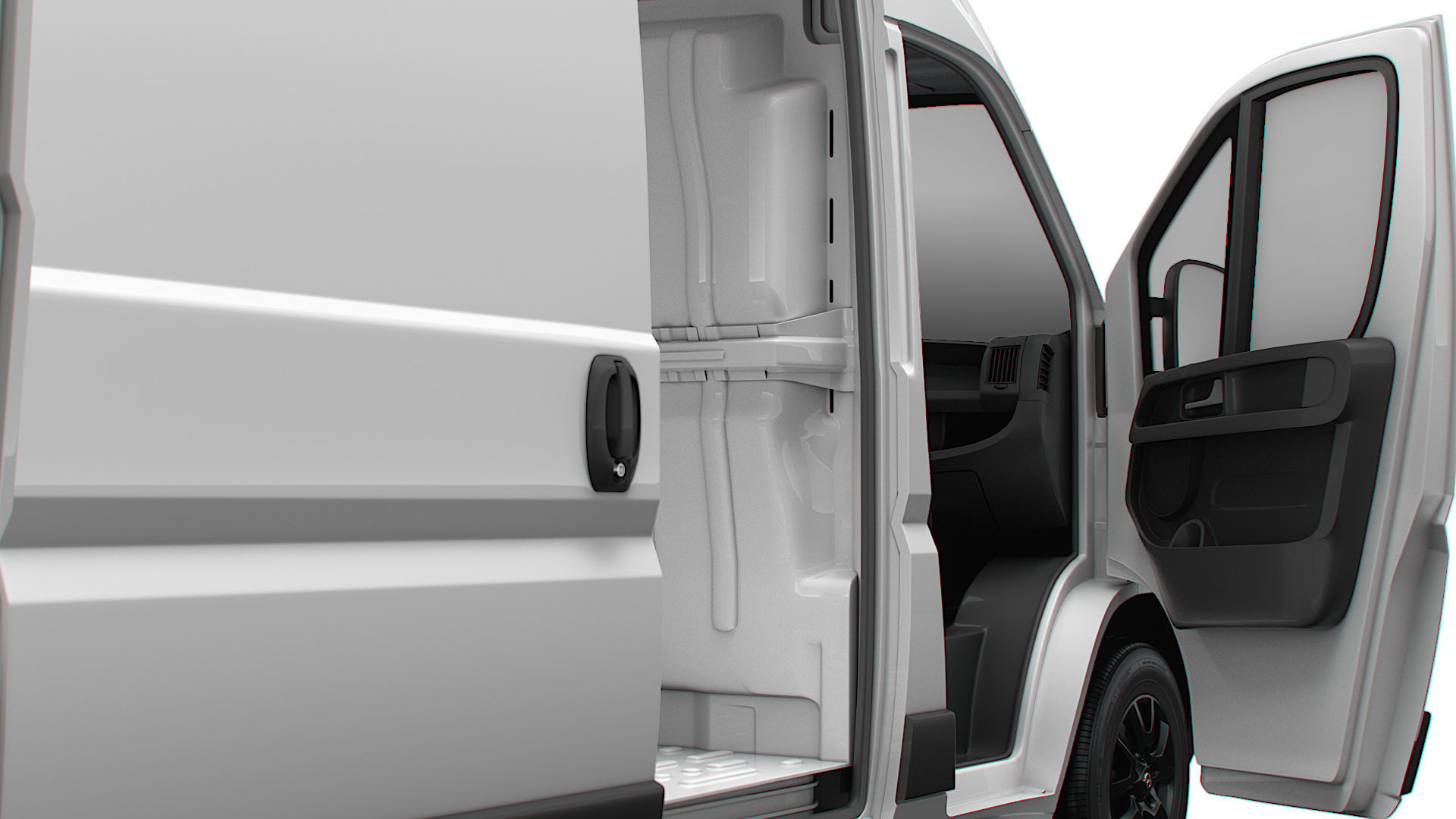 Opel Movano Van L2H2 HQ Interior 2023 3D model_11