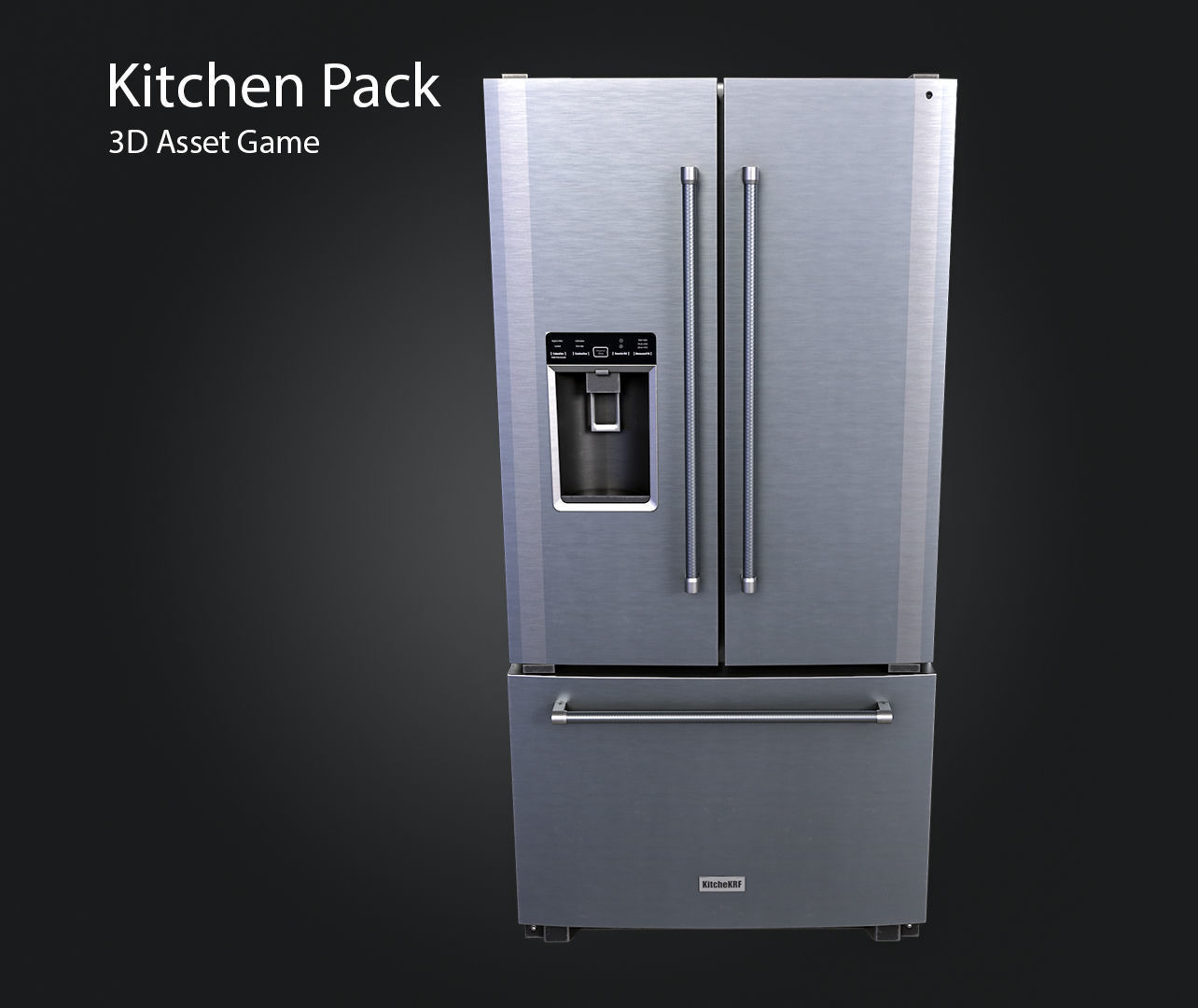 Kitchen Pack Low-poly 3D model_8