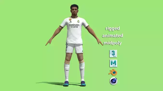 T-Pose Jude Bellingham Real Madrid 23-24 3D model