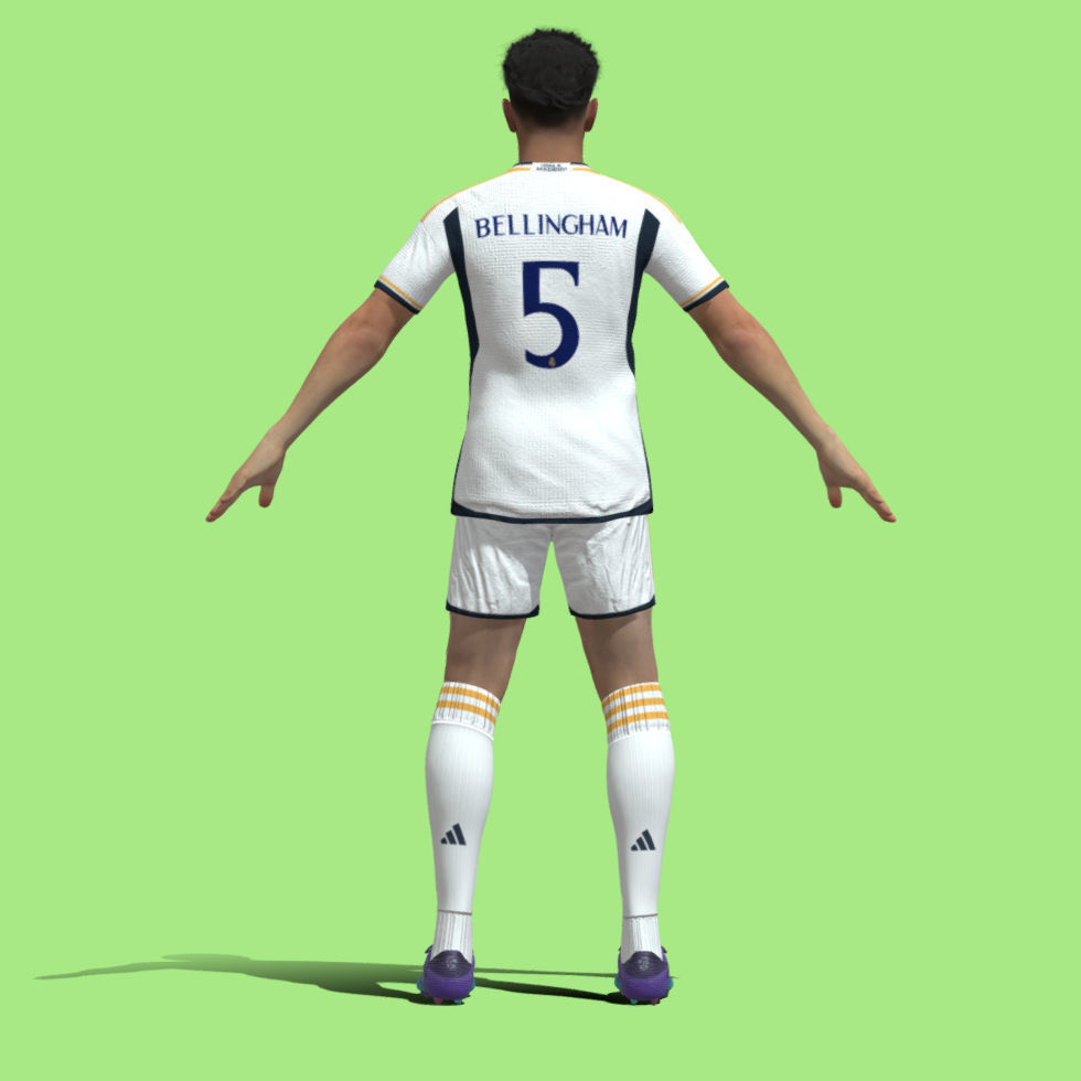 T-Pose Jude Bellingham Real Madrid 23-24 3D model_3