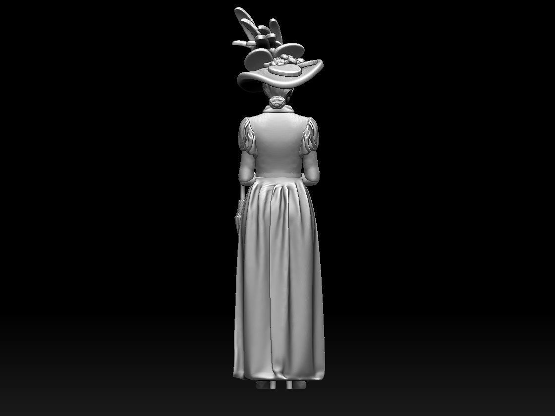 woman 3D print model_22
