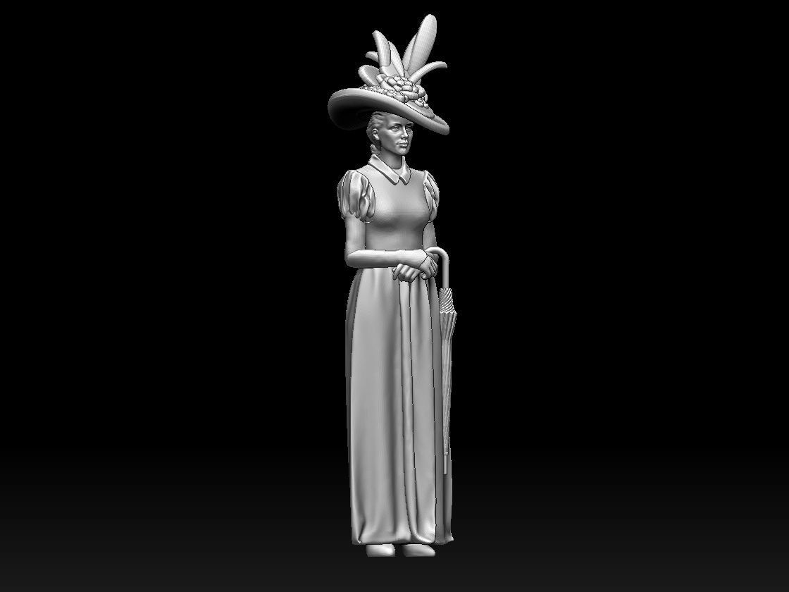 woman 3D print model_9