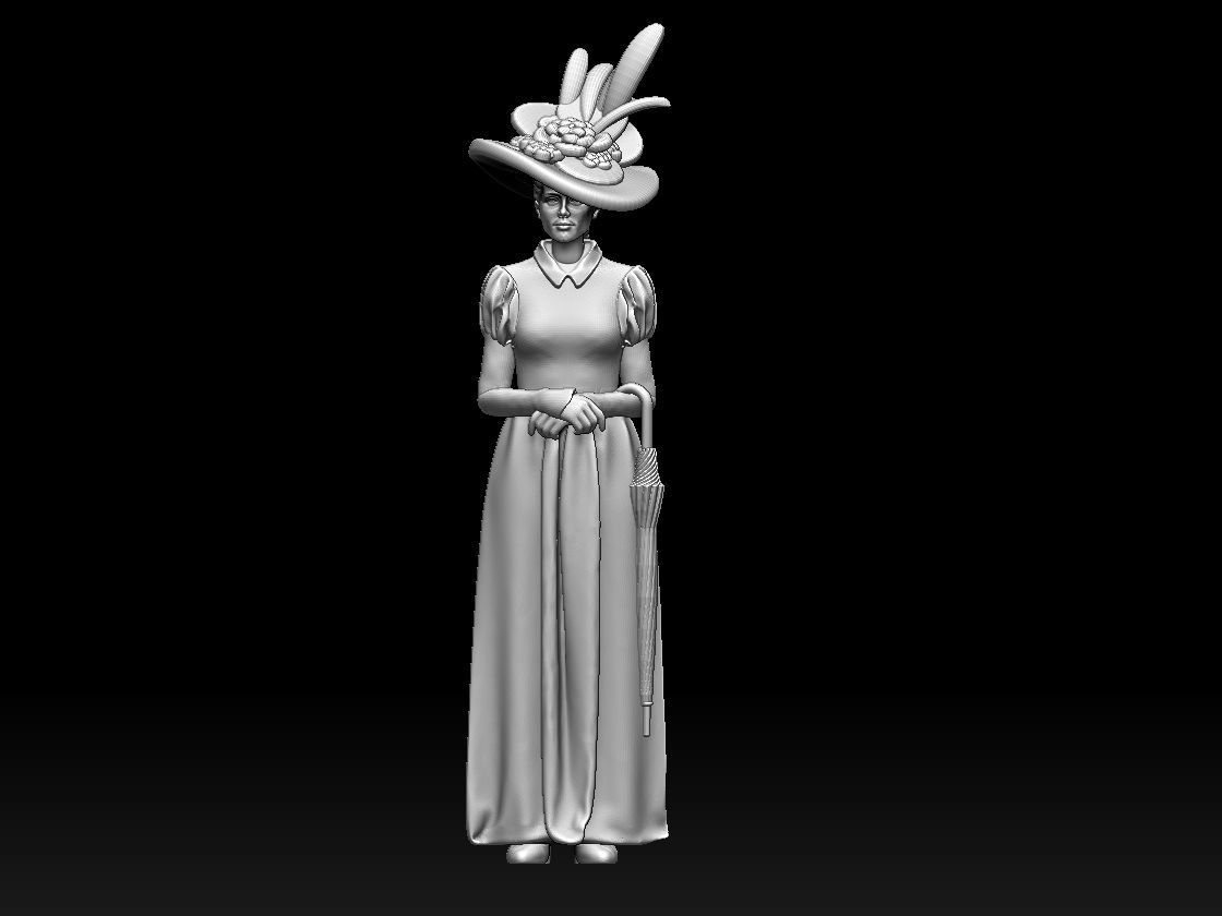 woman 3D print model_17
