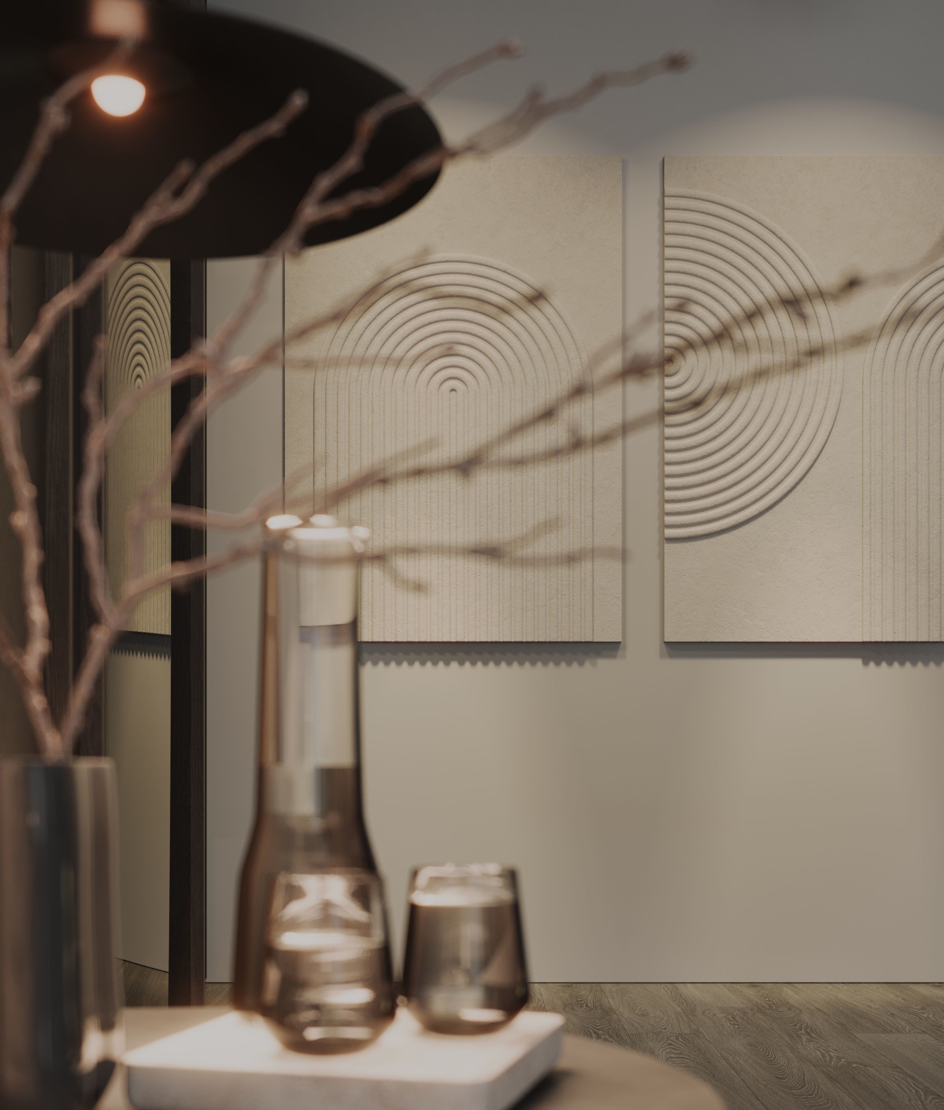 master bedroom interior scene 3D model_3