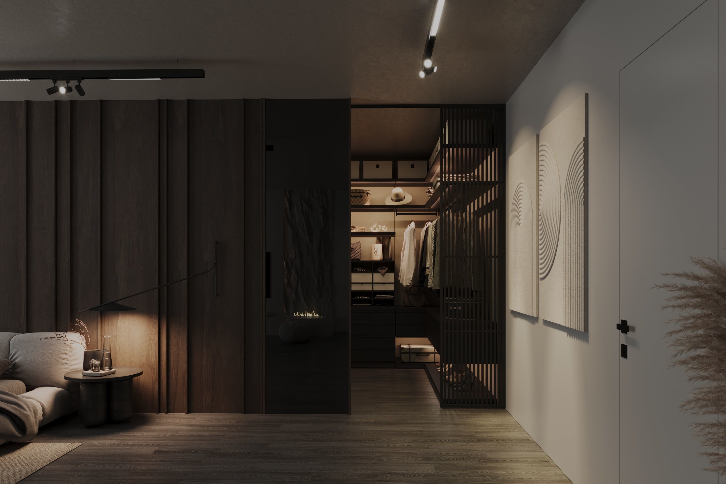 master bedroom interior scene 3D model_1
