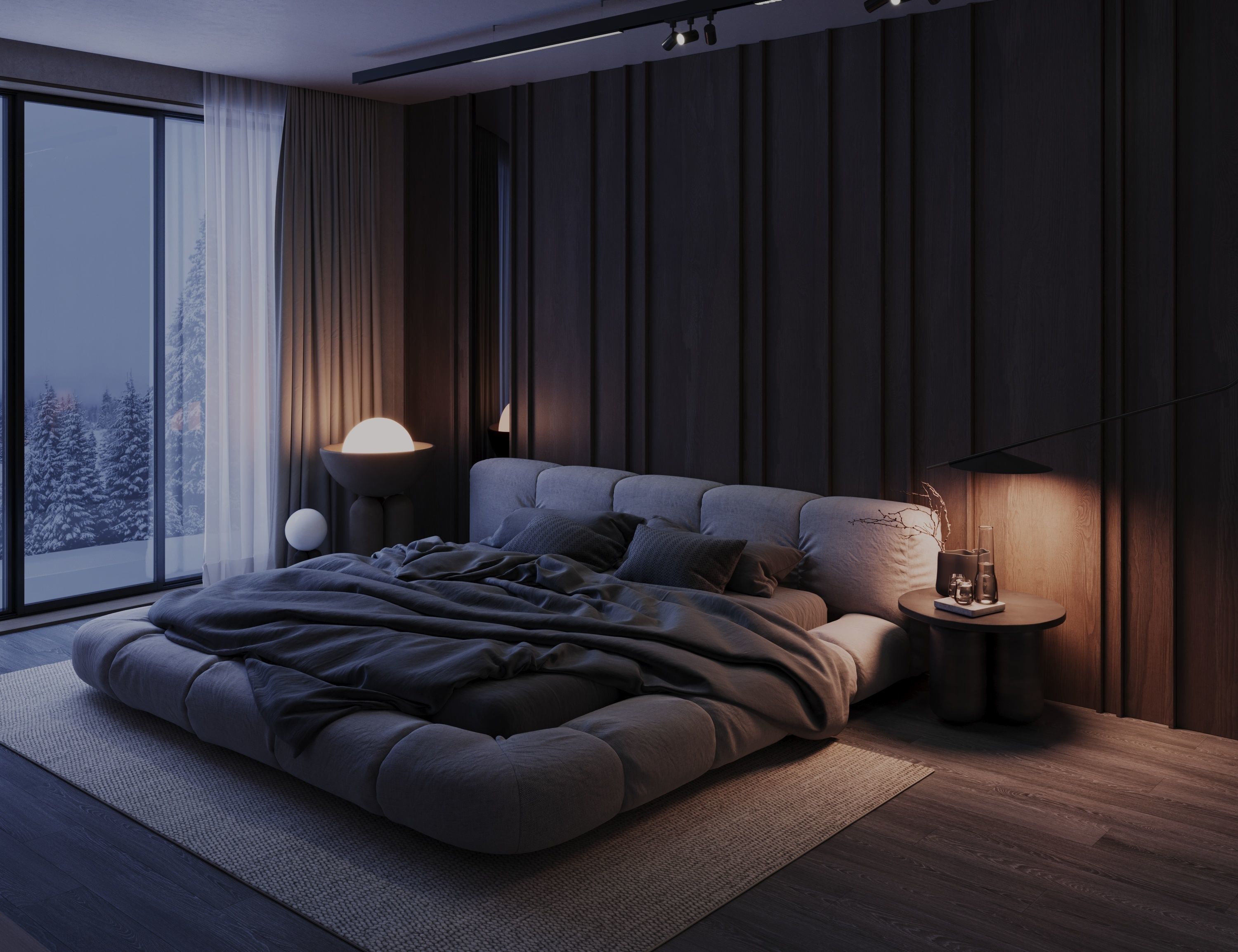 master bedroom interior scene 3D model_6