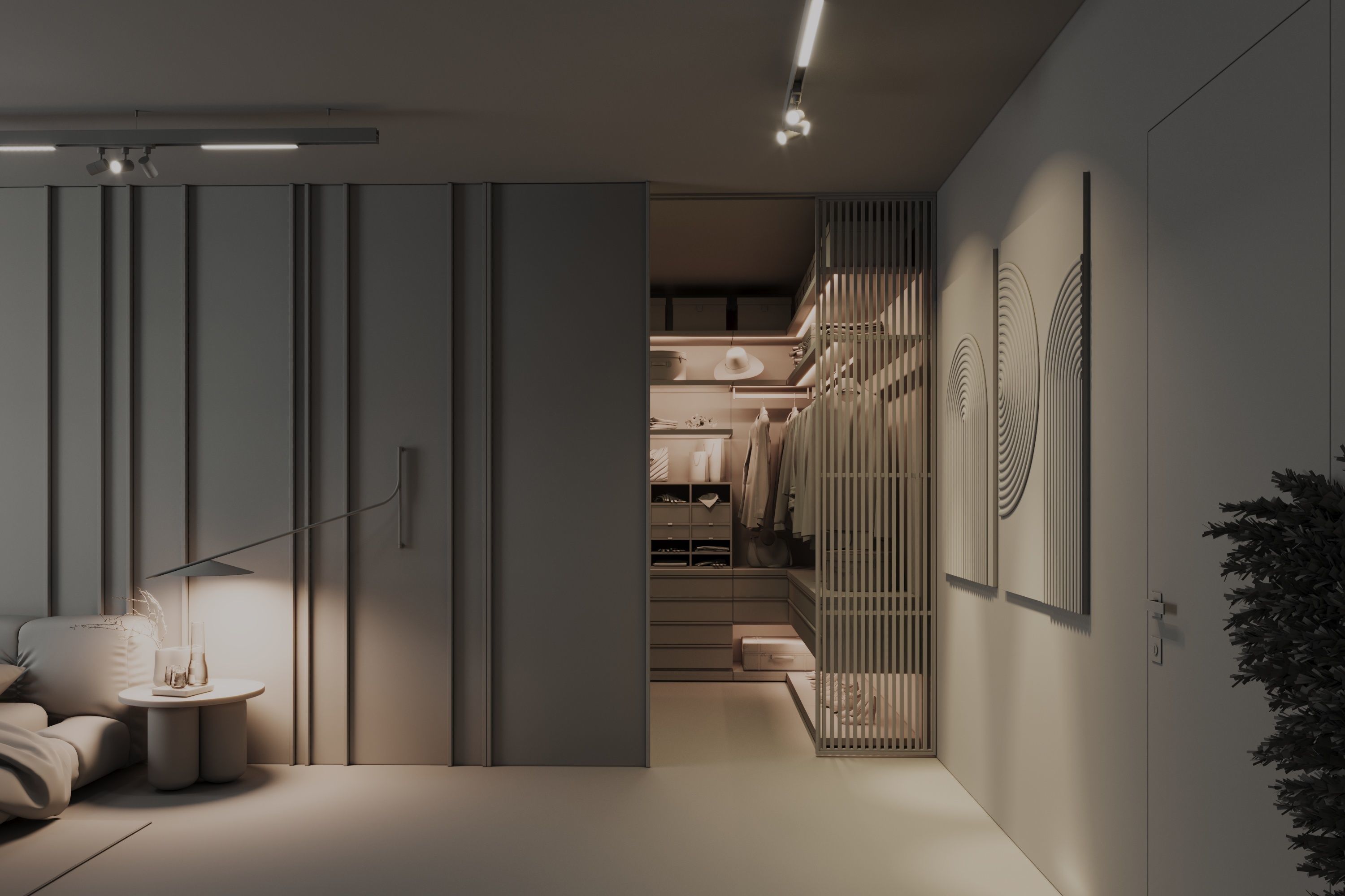 master bedroom interior scene 3D model_17