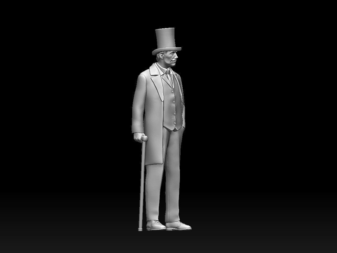 gentleman 3D print model_11