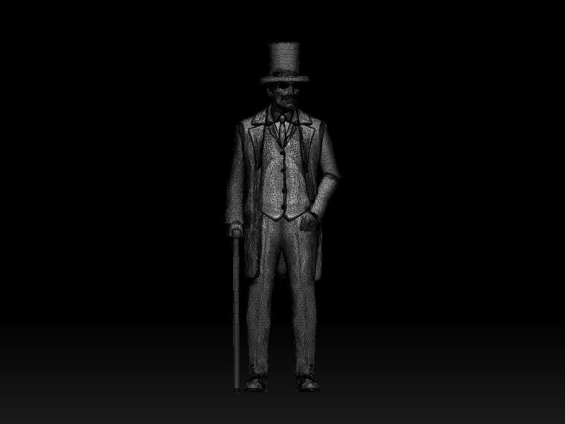 gentleman 3D print model_17