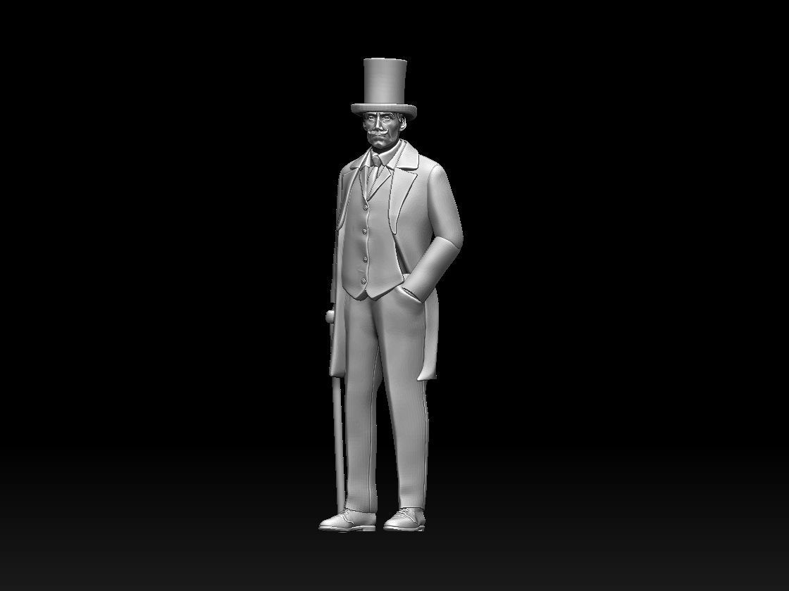 gentleman 3D print model_16