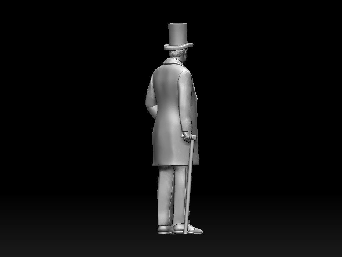 gentleman 3D print model_15