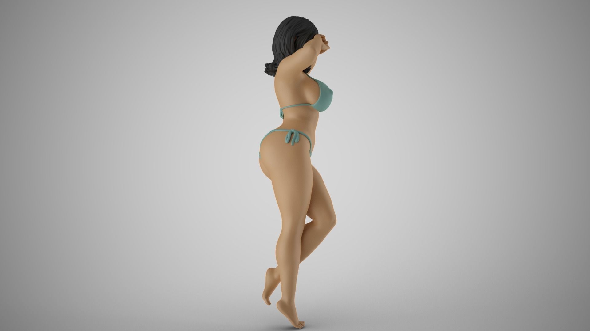 Girl Eyes Get Sunburn 3D print model_12