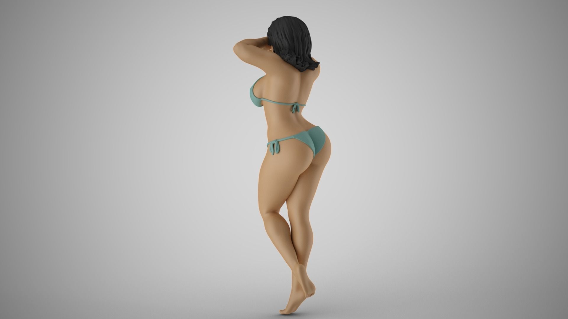 Girl Eyes Get Sunburn 3D print model_8