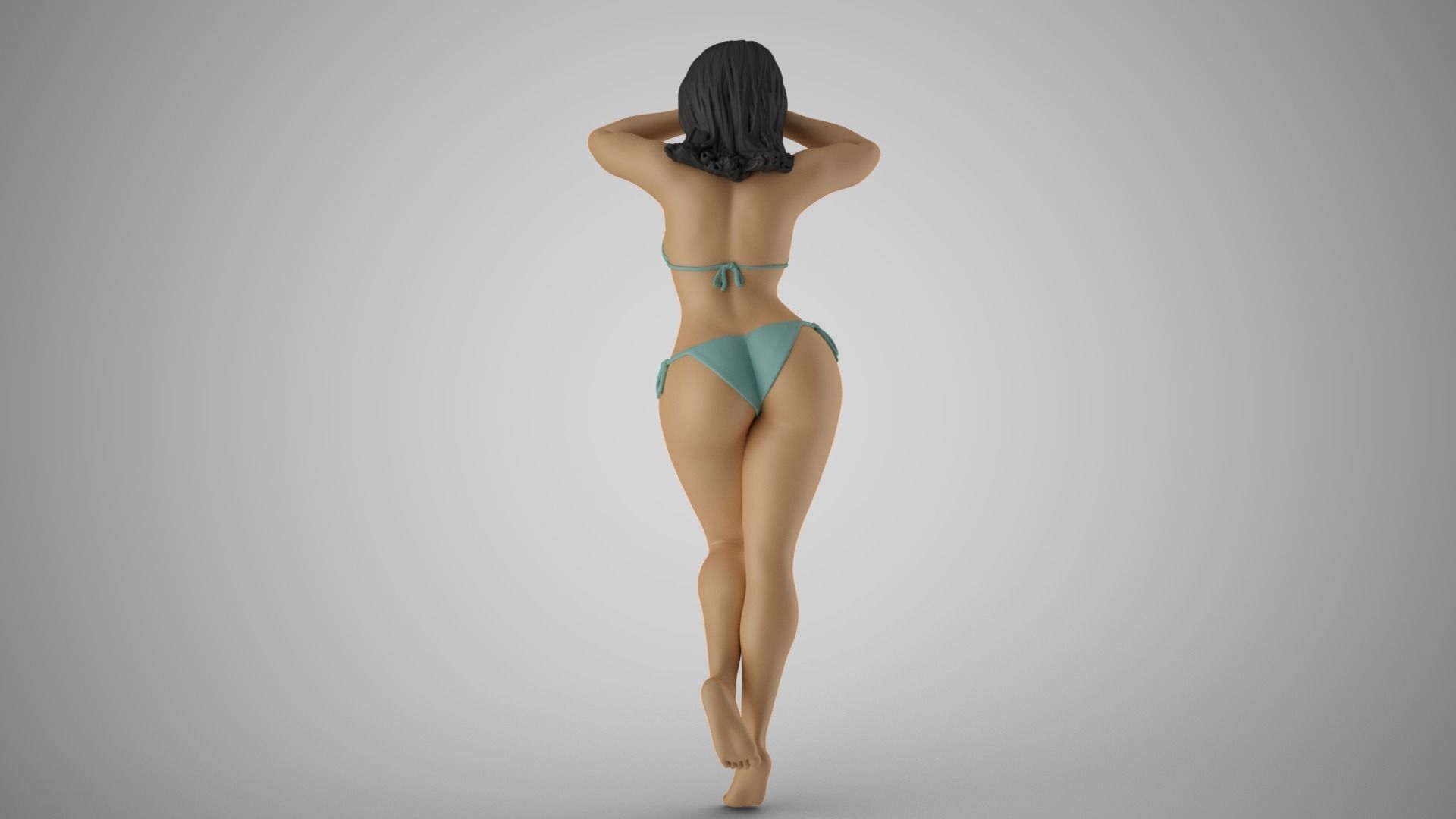 Girl Eyes Get Sunburn 3D print model_7
