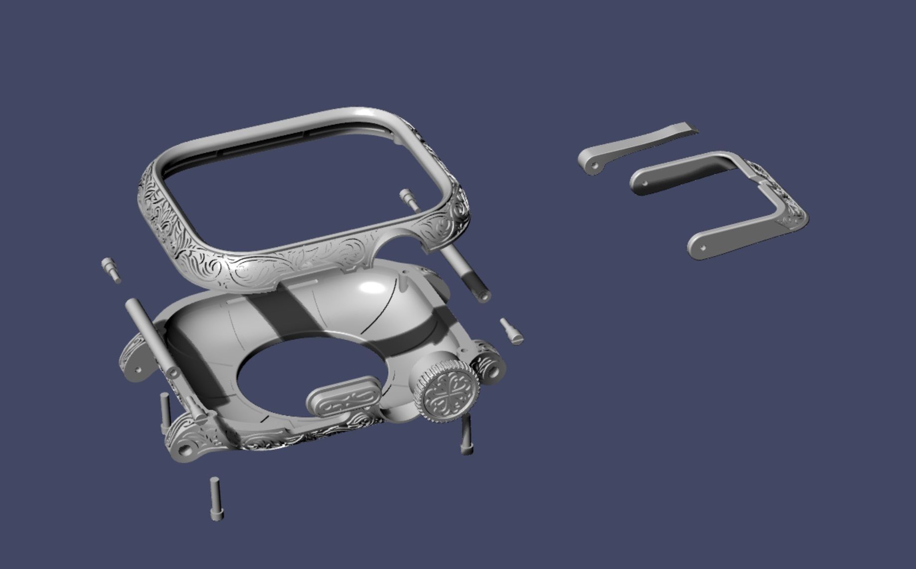 Case for Apple watch 6  40mm 3D print model_7