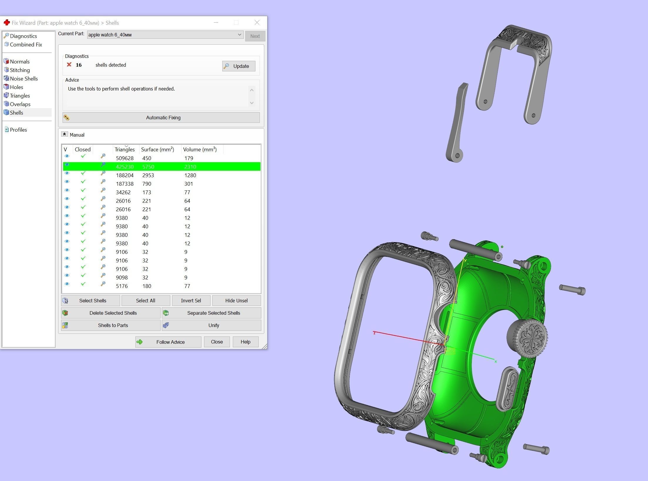 Case for Apple watch 6  40mm 3D print model_12