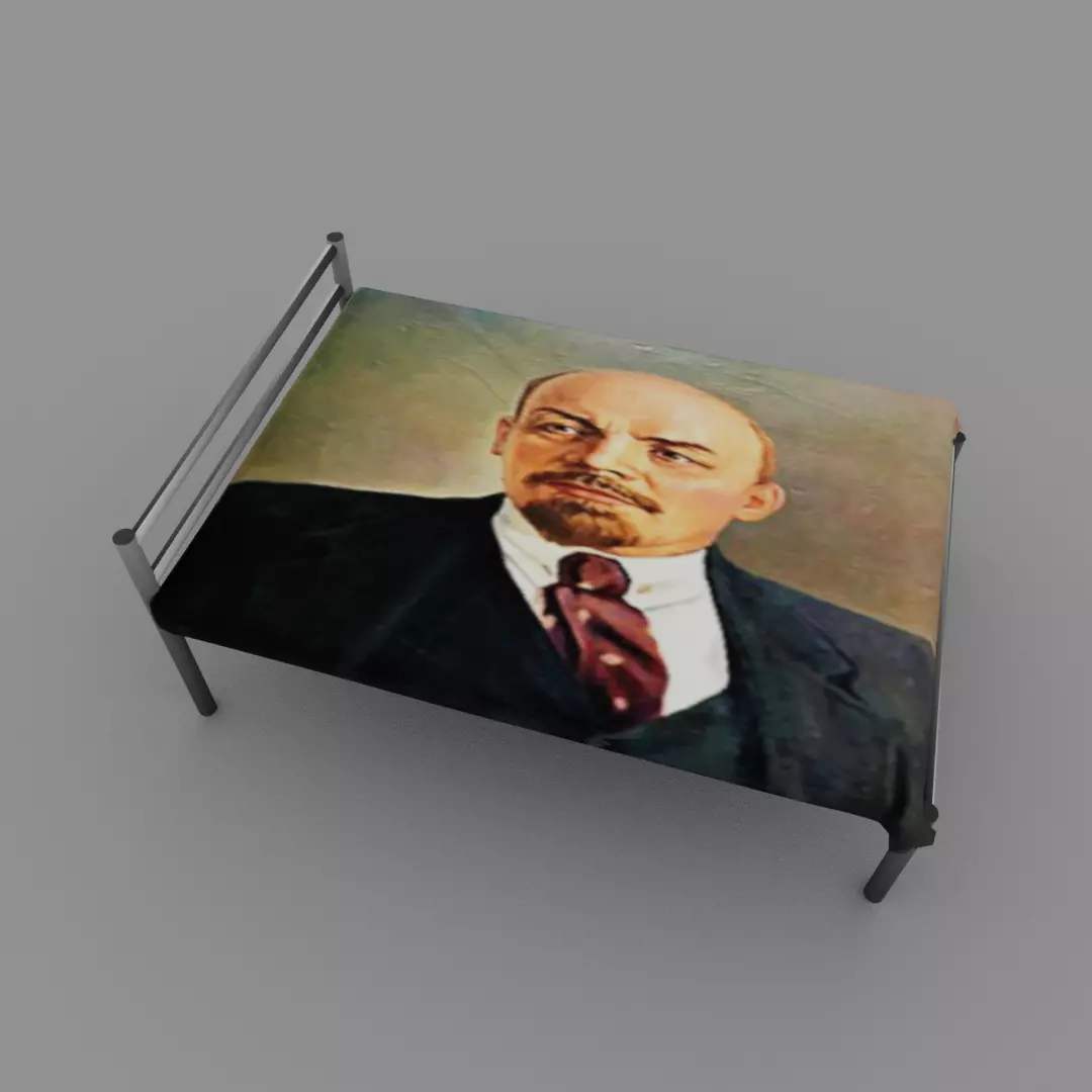 Bed Soviet union Low-poly 3D model