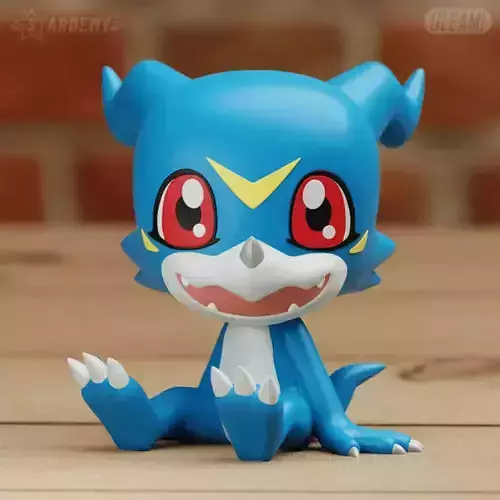 VEEMON CHIBI 3 MODELS DIGIMON 02 EASY PRINT