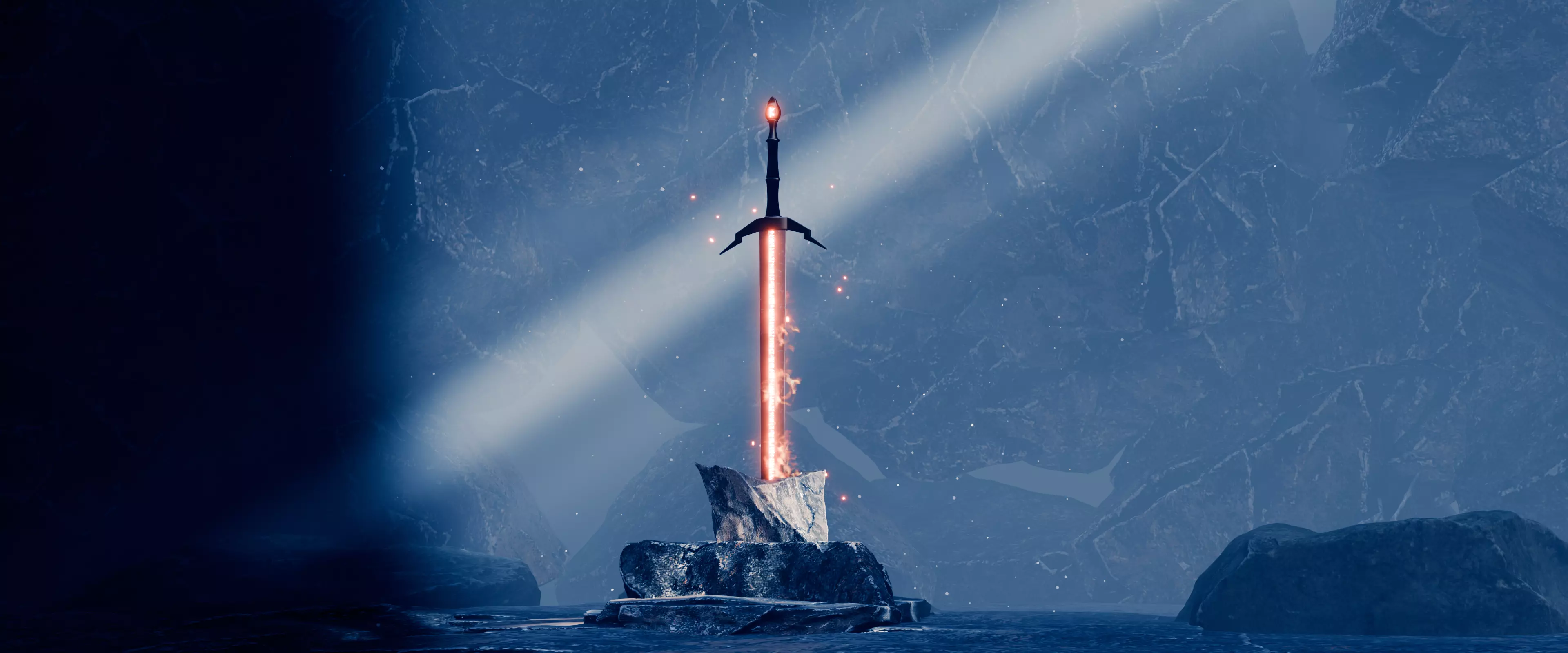 Mythical sword 3D model_0