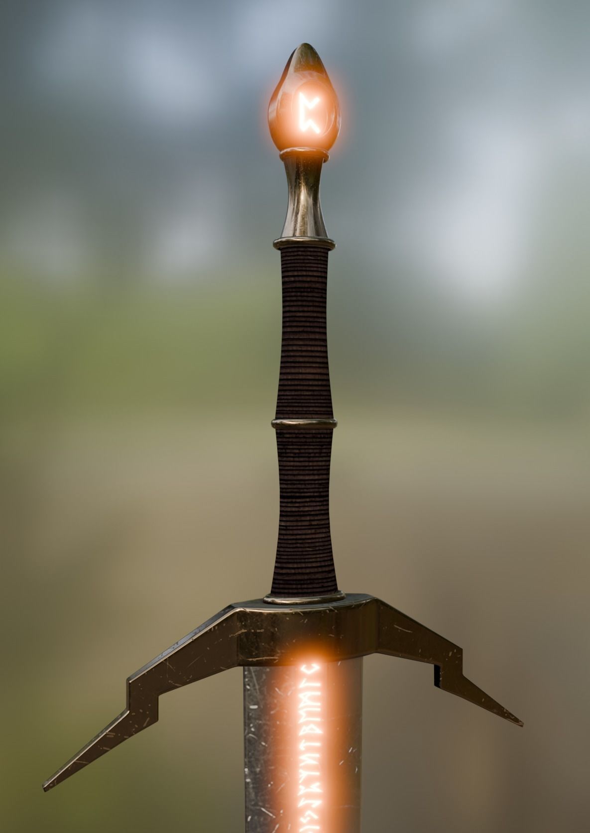 Mythical sword 3D model_6