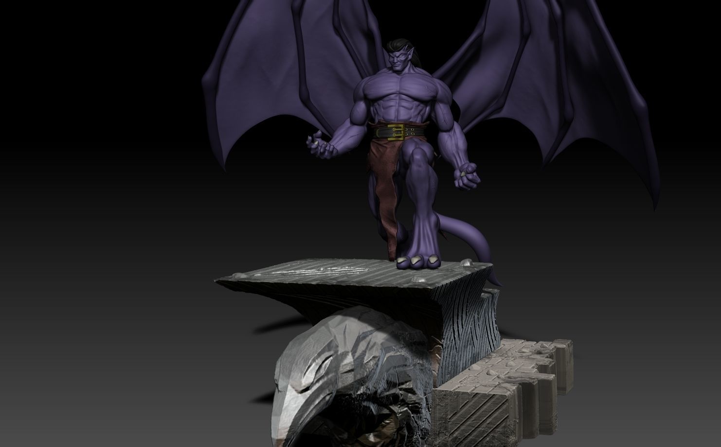 Goliath Gargoyles 3D print model_5