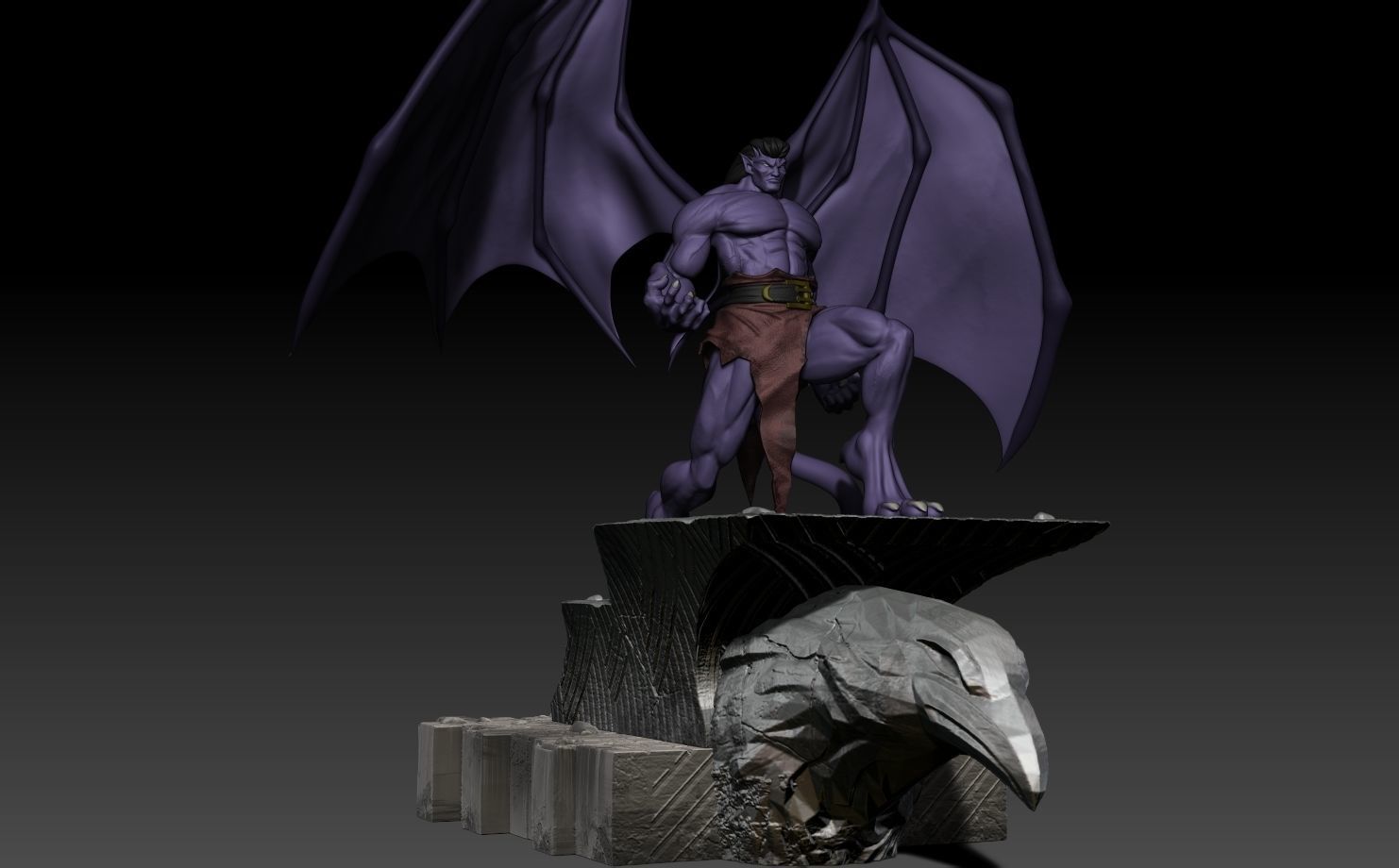 Goliath Gargoyles 3D print model_4