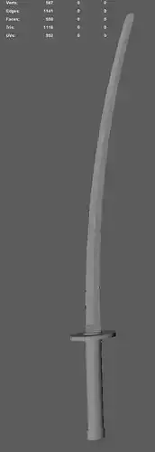 Simple Low-Poly Katana