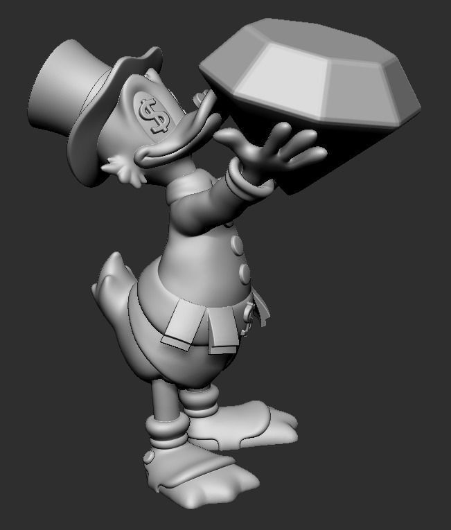 Scrooge McDuck 3D print model_4