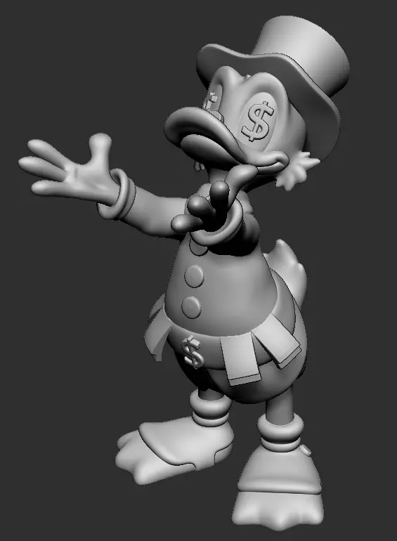 Scrooge McDuck 3D print model_0